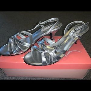 Touch Ups Silver Sandal Heels